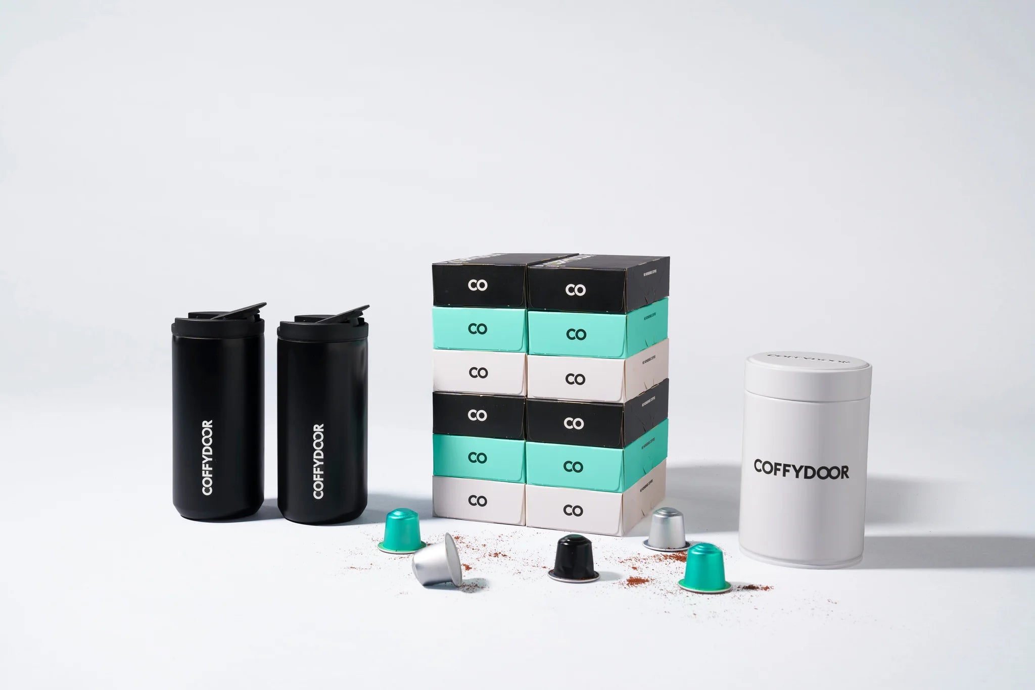 Bundle Box 120 Capsules + 2 Thermos Mugs + Coffeebox