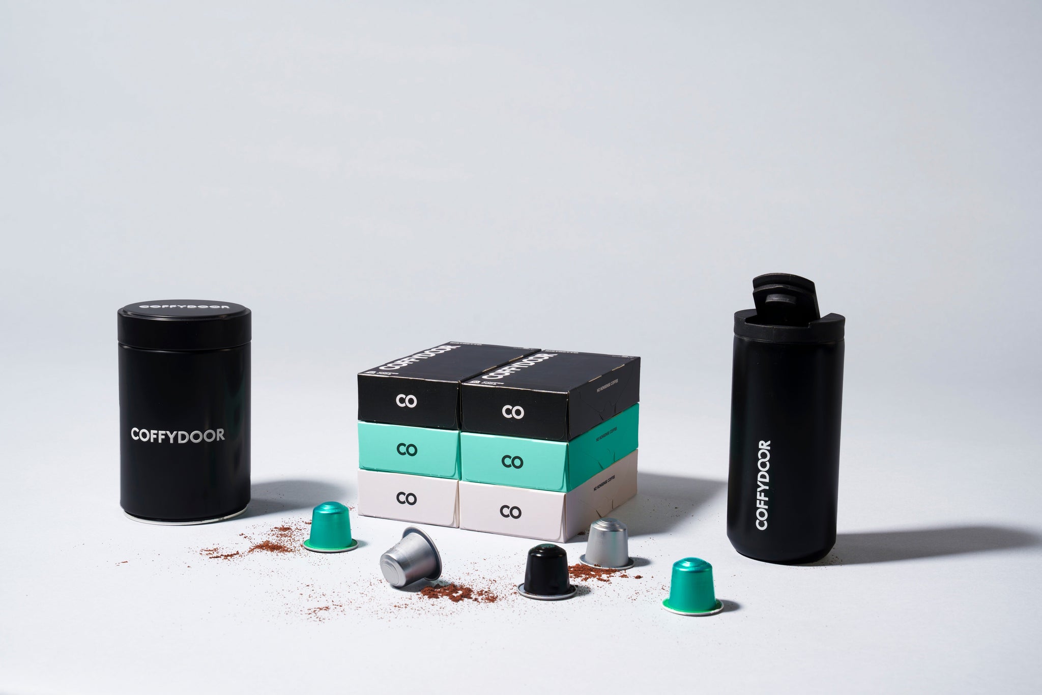 Bundle Box 60 Capsules + Coffybox + Thermos mug