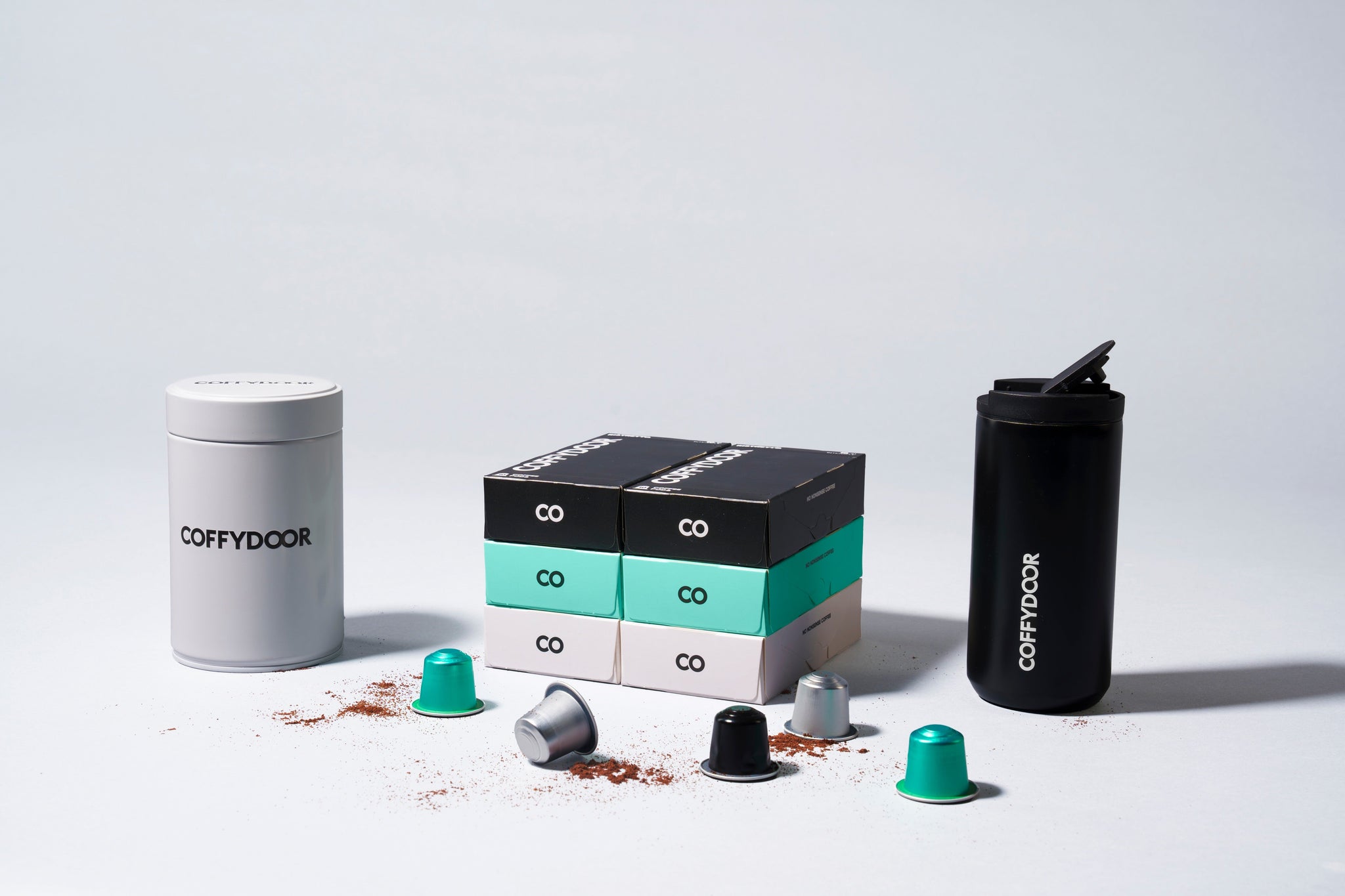 Bundle Box 60 Capsules + Coffybox + Thermos mug