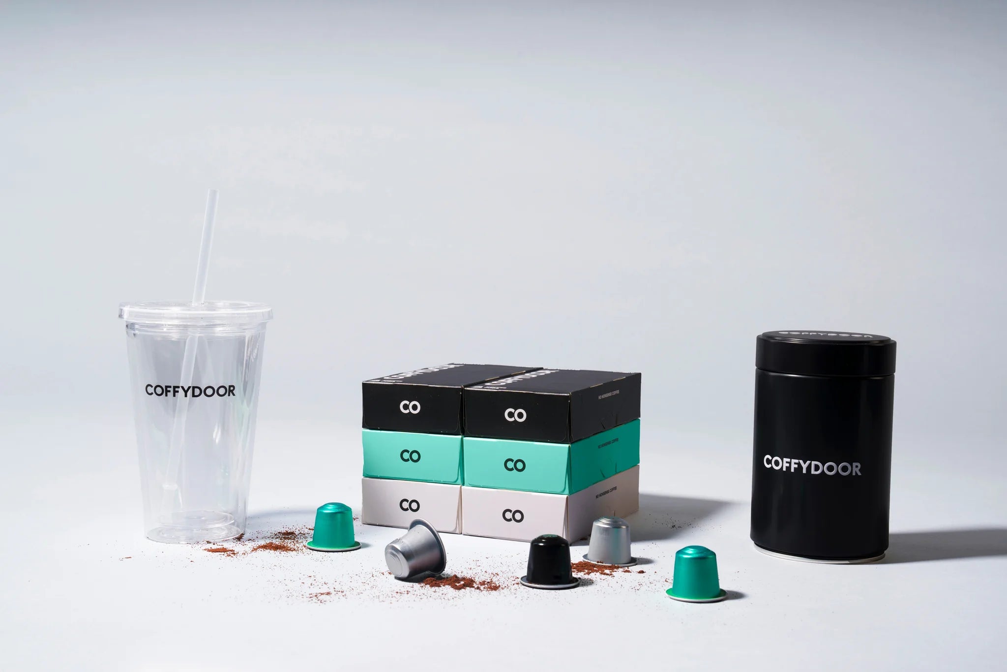 Premium Starter Pack - Bundle Box 60 Capsules + Coffybox + Take Away Cup