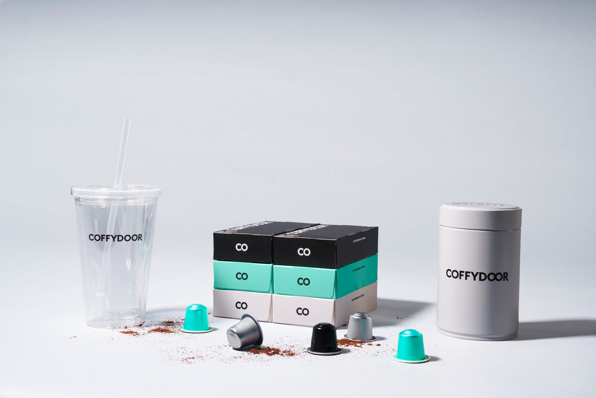 Premium Starter Pack - Bundle Box 60 Capsules + Coffybox + Take Away Cup